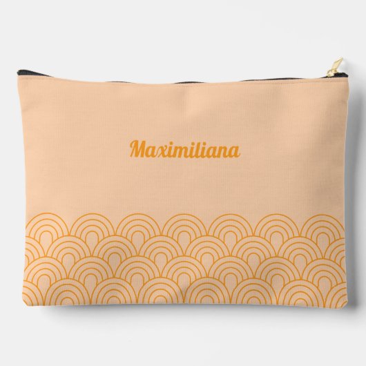 Oranje Boogjes Glam Grote Accessoire Pouch Etui (Achterkant)