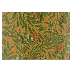 Oranje boom behangpatroon Art Nouveau Snijplank