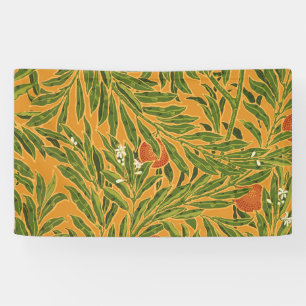Oranje boom  behangpatroon Art Nouveau Spandoek