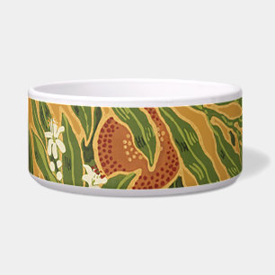 Oranje boom  behangpatroon Art Nouveau Voerbakje