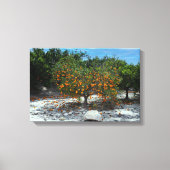 Oranje boom canvas afdruk (Voorkant)