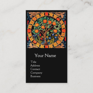 ORANJE BOOM, GROENE LEZEN, VLOEISTSTOFFEN VISITEKAARTJE