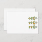 Oranje boom Topiary Ginger Jars Bedankkaart (Voorkant / Achterkant)