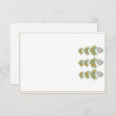 Oranje boom Topiary Ginger Jars Bedankkaart (Voorkant / Achterkant)