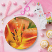 Oranje Bord Tiger Lily Paper (Feest)