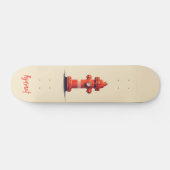 Oranje brandkraan skateboard (Horizontaal)