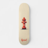 Oranje brandkraan skateboard (Voorkant)