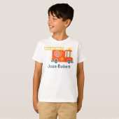 Oranje brandslangsladder t-shirt (Voorkant volledig)
