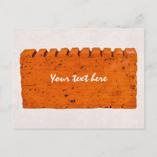 Oranje brick - Atom of Creation Briefkaart