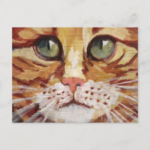 Oranje Briefkaart voor gedetailleerde schildergege