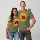 Oranje Brindle I Speak Frenchie T-shirt (Unisex)