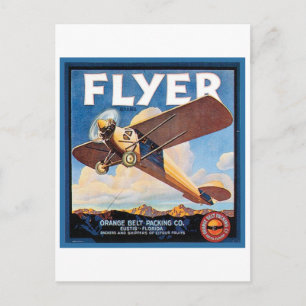 Oranje brochure Verpakking  Krat Etiket Briefkaart