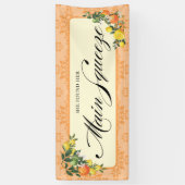 Oranje Bruiloft Banner (Verticaal)