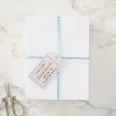 Oranje Bruiloftsfeest Herfst Bruiloft Cadeaulabel (Met Touw)