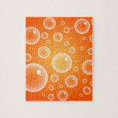 Oranje bubbels legpuzzel (Verticaal)