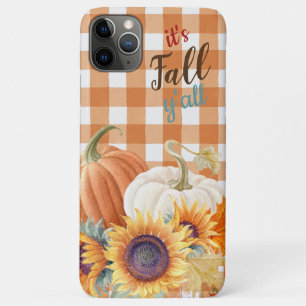 Oranje buffelkoek voor pompoenzonnebloem iPhone 11 pro max hoesje