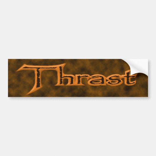 Oranje Bumpersticker (Voorkant)