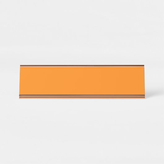 Oranje Bureau Naambordje (Voorkant)