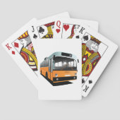 Oranje bus pokerkaarten (Achterkant)