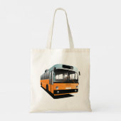 Oranje bus tote bag (Achterkant)