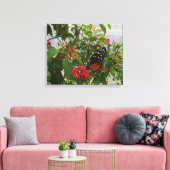 ORANJE BUTTERFLY CANVAS AFDRUK (Insitu (Woonkamer))