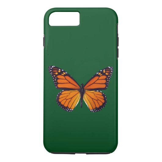 Oranje Butterfly iPhone 7 Hoesje (Achterkant)