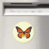 Oranje Butterfly Magnet Magneet (Insitu (Vaatwasser))