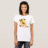 Oranje Butterfly T-Shirt (Voorkant volledig)