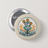 Oranje Button (Voorkant /achterkant)