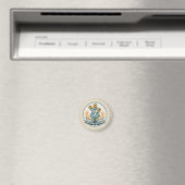 Oranje Button Magneet (Insitu (Vaatwasser))