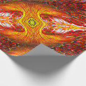 Oranje cadeaupapier (Hoek)