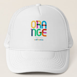 Oranje Californische middelbare eeuw, Pop Art, Trucker Pet