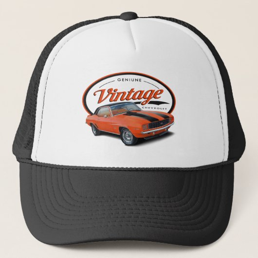  Oranje Camaro Trucker Pet (Voorkant)