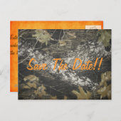 Oranje Camo Bewaar de datum! Aankondigingskaart (Voorkant / Achterkant)