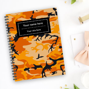 Oranje Camo, Camouflage, Militair, Leger Notitieboek