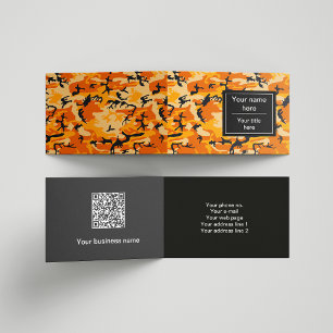 Oranje Camo, Camouflage, Militair, Leger Visitekaartjes