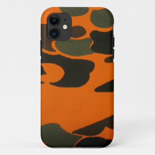 Oranje camo-hoesje voor iPhone 5 11 Hoesje