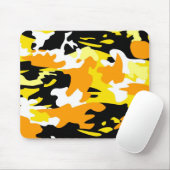 Oranje Camo Mousepad Muismat (Met muis)