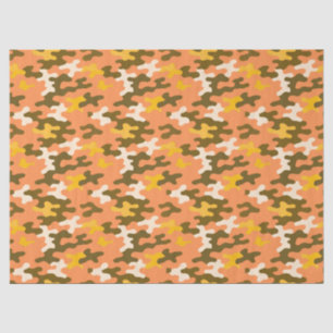 Oranje Camo Tissuepapier