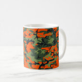 Oranje Camouflage Koffiemok (Voorkant rechts)