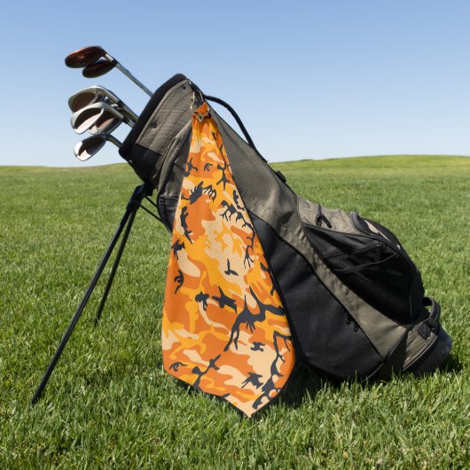 Oranje camouflage, leger golfhanddoek (Groen)