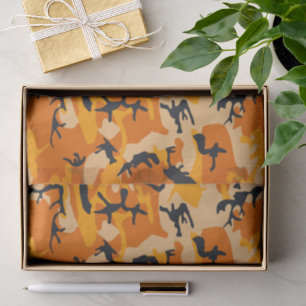 Oranje camouflage, leger tissuepapier