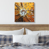 ORANJE CANVAS AFDRUK (Insitu (Slaapkamer))