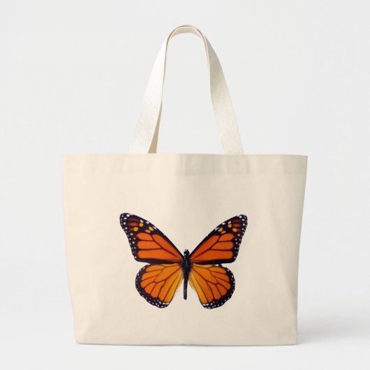 Oranje Canvas tas voor vlinder (Voorkant)