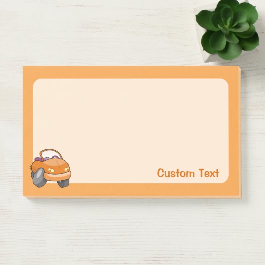 Oranje Cartoon Post-it® Notes (Kantoor)