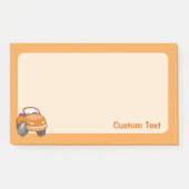 Oranje Cartoon Post-it® Notes (Voorkant)