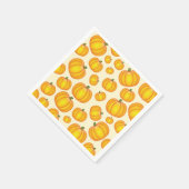 Oranje Cartoon Pumpkin Pattern Servet (Hoek)