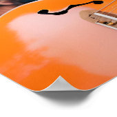 Oranje Cat Rocker Poster (Hoek)