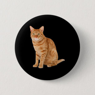 Oranje Cat Tab Funny Cat Parodie Cat Lover Gift Ki Ronde Button 5,7 Cm