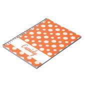 Oranje Cheerleader Pom Pom Pattern Notitieboek (Linkerzijde)